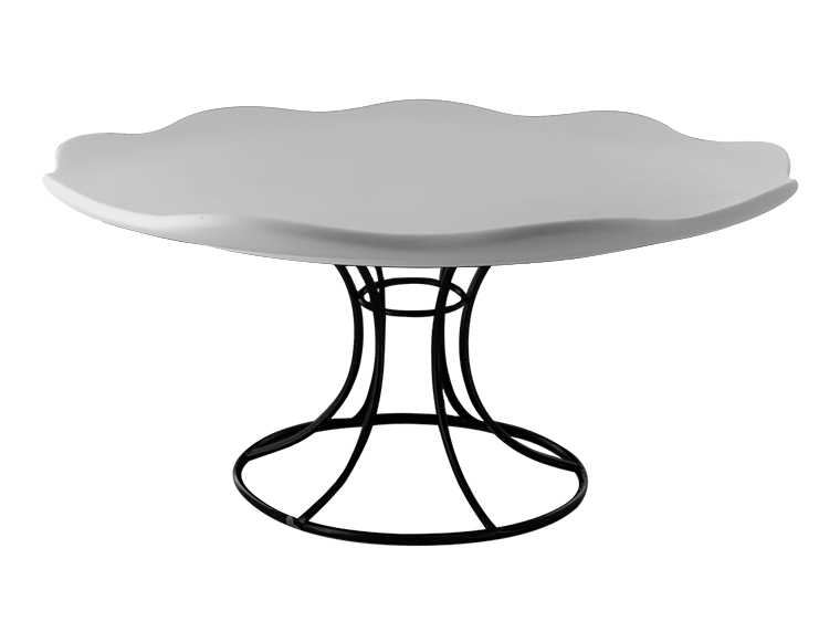 Curvy Cake Plate With Stand