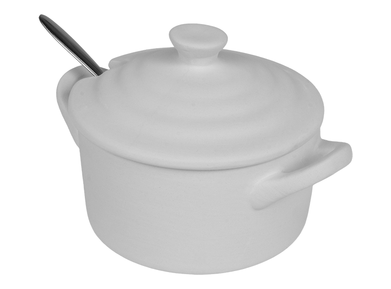 Sea Salt Pot with Spoon