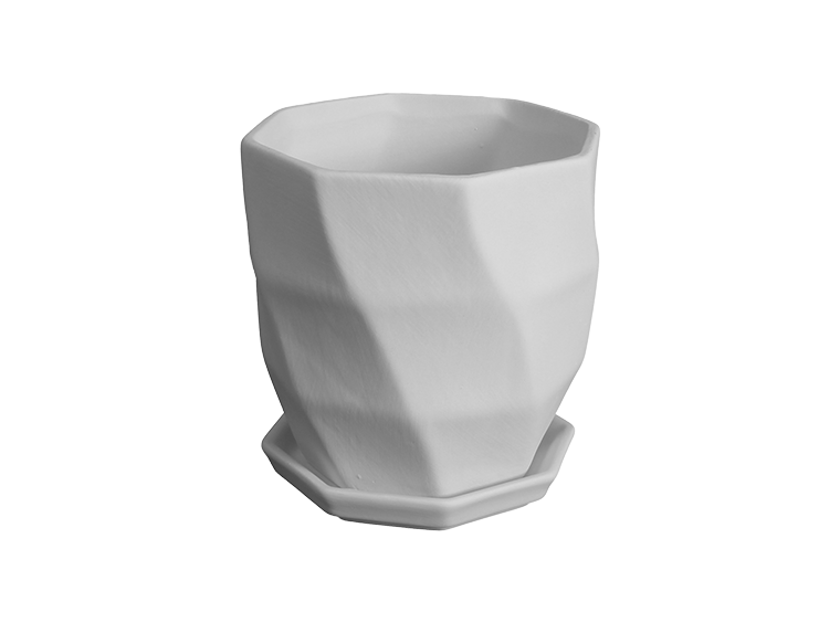 Geometric Waves Flower Pot